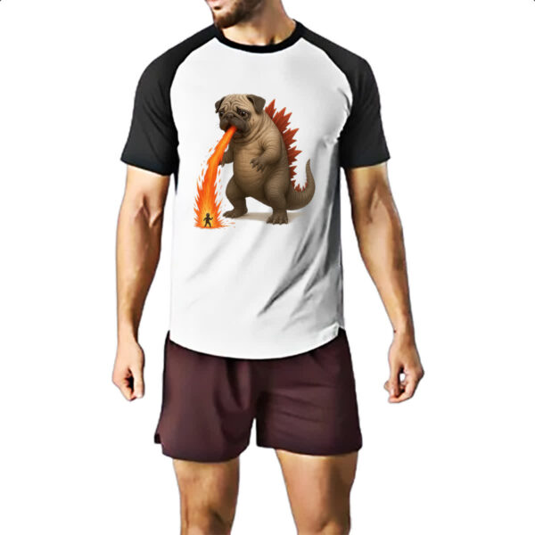 Camiseta Raglan PugZilla - Imagem 2