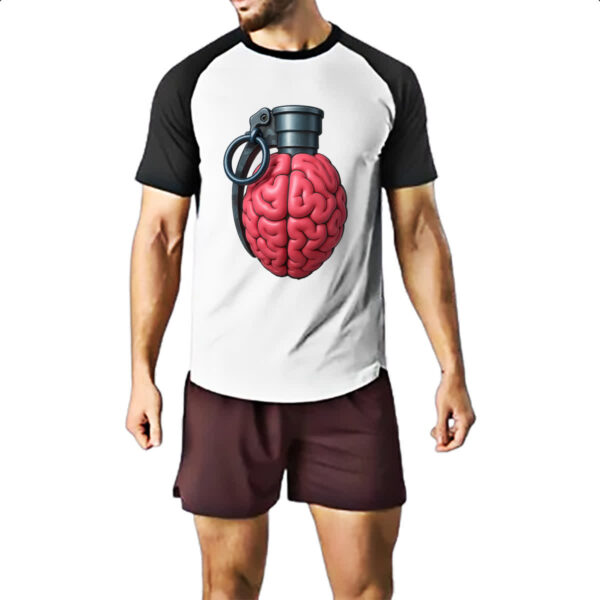 Camiseta Raglan Cerebro granada - Imagem 2