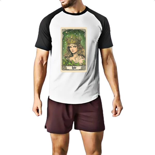 Camiseta Raglan Carta Taro Signo Leao - Imagem 2