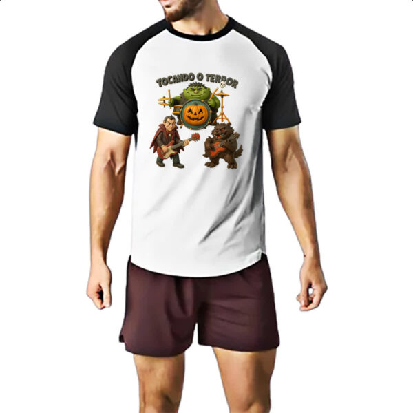 Camiseta Raglan Tocando o terror - Imagem 2