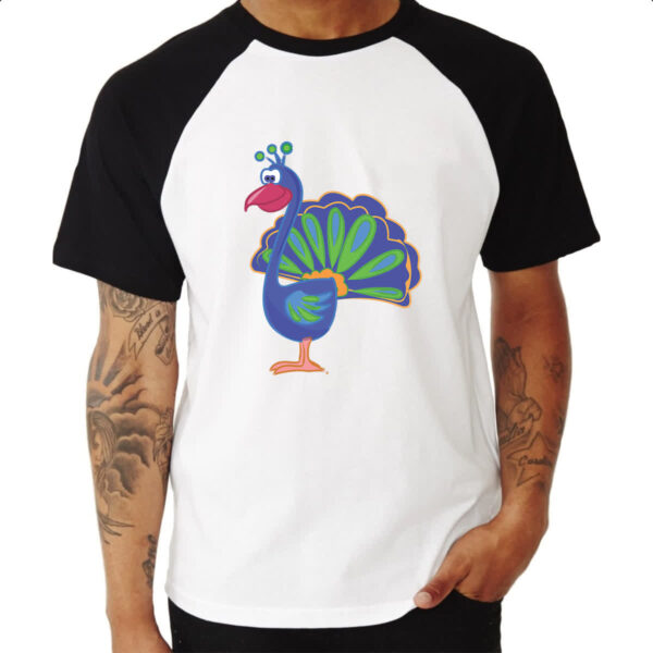 Camiseta Raglan Cute Pavao - Imagem 3