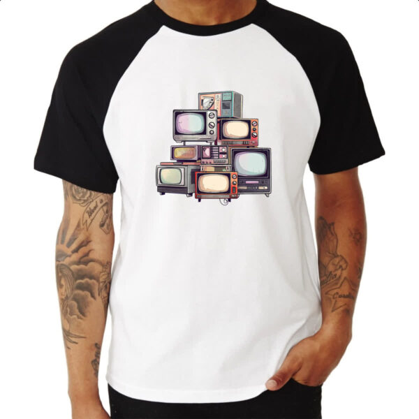 Camiseta Raglan Vintage TVs - Imagem 3