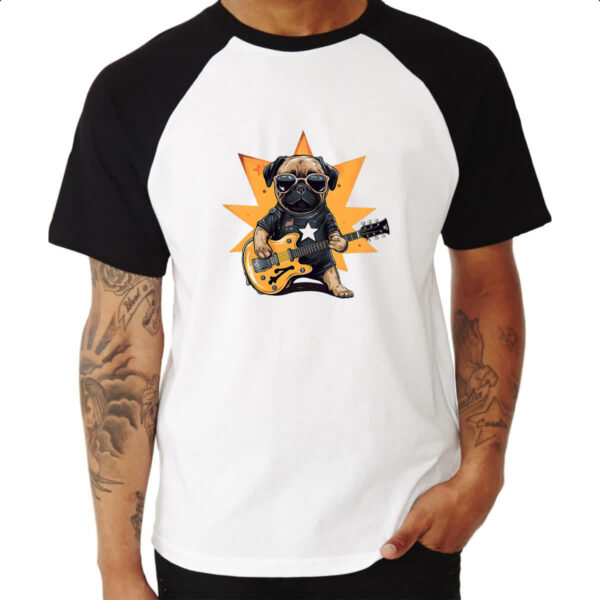 Camiseta Raglan Pug Star - Imagem 3