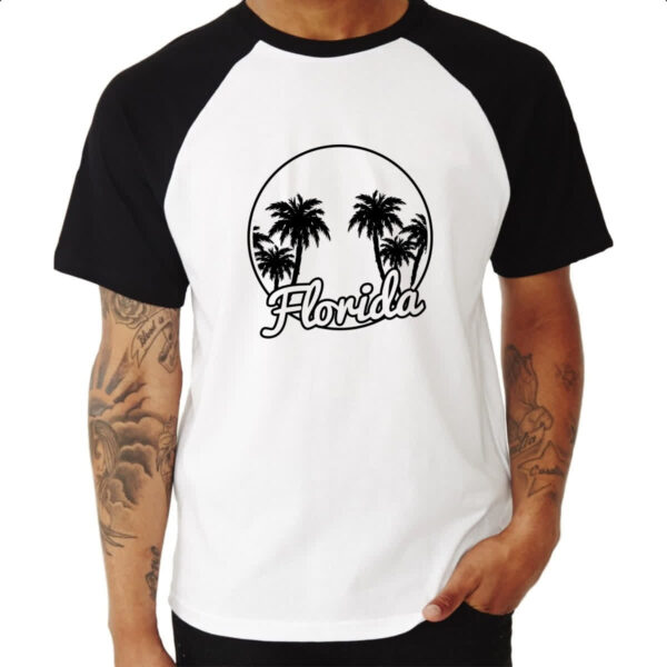 Camiseta Raglan Florida Orlando EUA - Imagem 3