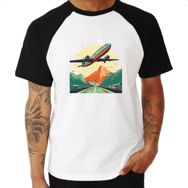 Camiseta Raglan Vintage Travel - Imagem 3
