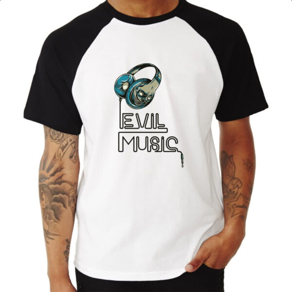 Camiseta Raglan Evil Music - Imagem 3