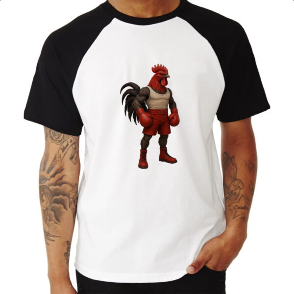 Camiseta Raglan Frango Pugilista - Imagem 3