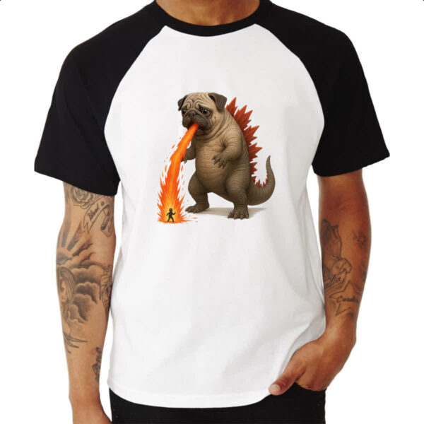 Camiseta Raglan PugZilla - Imagem 3