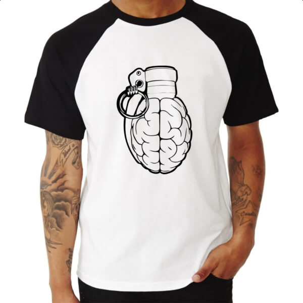 Camiseta Raglan Cerebro granada PB - Imagem 3