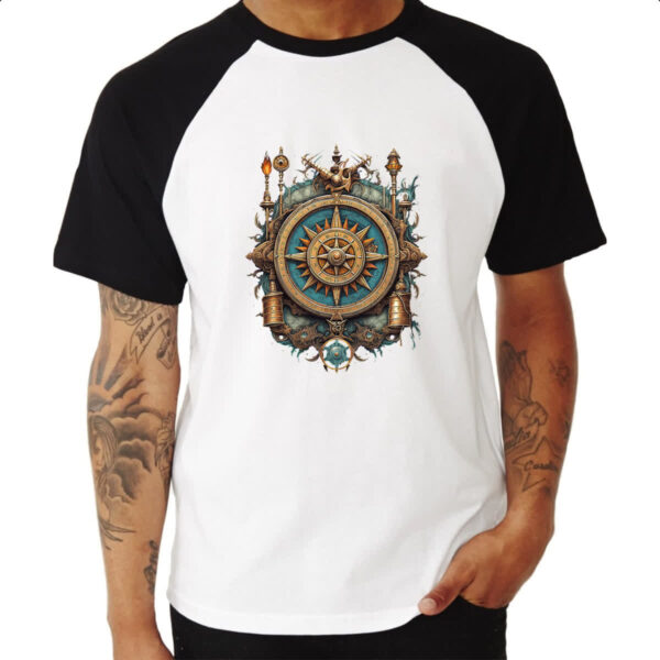 Camiseta Raglan Vintage Bussola - Imagem 3