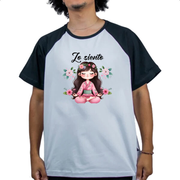 Camiseta Raglan Yoga Girl Lo Siento - Imagem 4