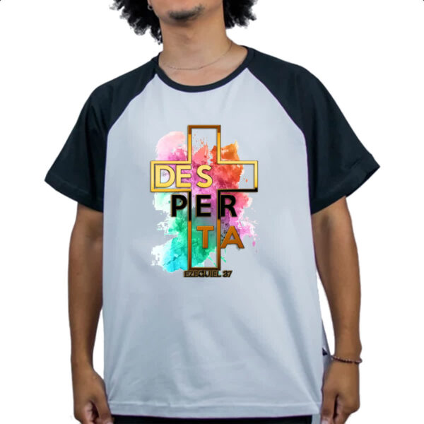 Camiseta Raglan Gospel Desperta Ezequiel 37 - Imagem 4