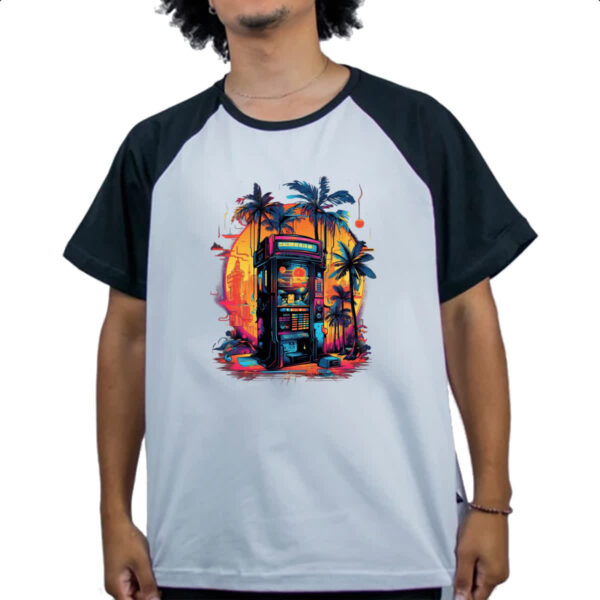Camiseta Raglan Vintage Jukeboxes - Imagem 4