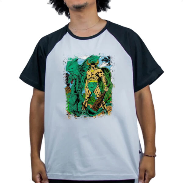 Camiseta Raglan Nostalgia Mightor e Tog - Imagem 4