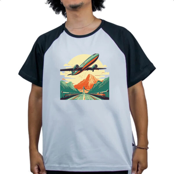 Camiseta Raglan Vintage Travel - Imagem 4