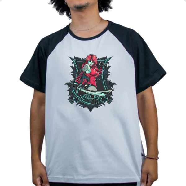 Camiseta Raglan Derby Girl - Imagem 4