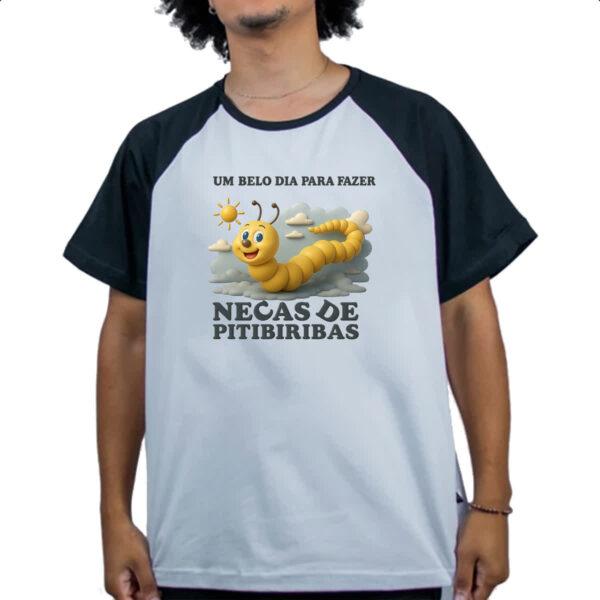 Camiseta Raglan Belo dia necas de pitibiribas - Imagem 4