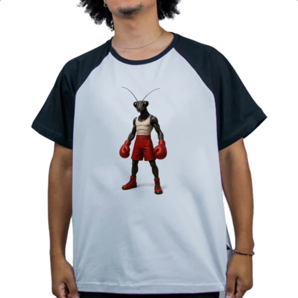 Camiseta Raglan Louva-a-Deus Pugilista - Imagem 4