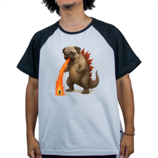 Camiseta Raglan PugZilla - Imagem 4