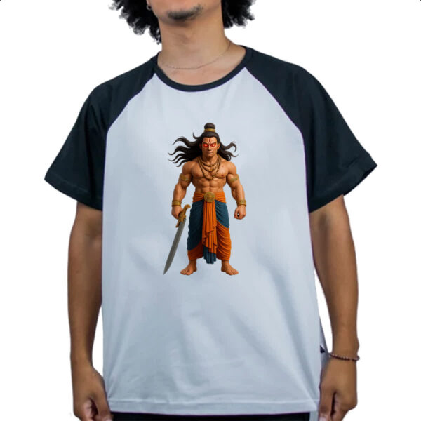 Camiseta Raglan Veerabhadra Deus Hindu - Imagem 4