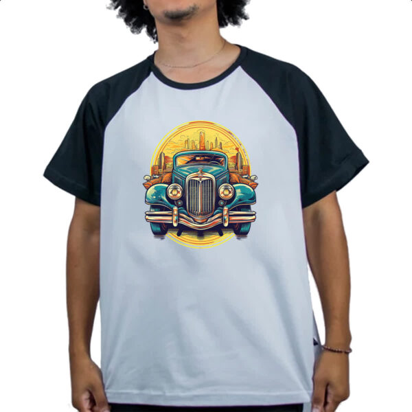 Camiseta Raglan Vintage Carro Classico 04 - Imagem 4