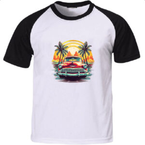 Camiseta Raglan Vintage Carro Classico 05