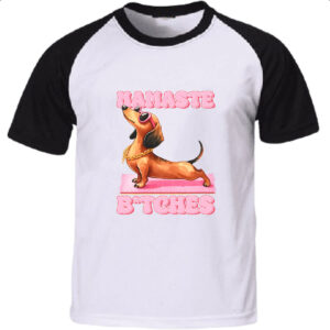 Camiseta Raglan Namaste Dachshund