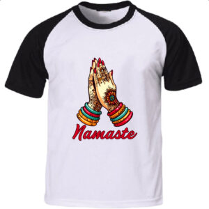 Camiseta Raglan Namaste Girl Hands