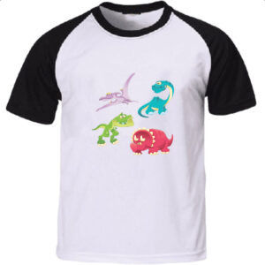 Camiseta Raglan Cute dinossauros