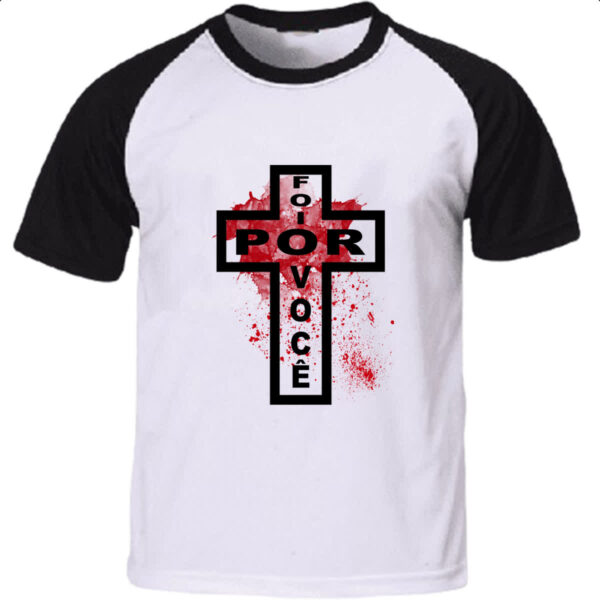 Camiseta Raglan Gospel foi por voce