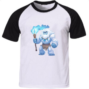 Camiseta Raglan Yeti cute inverno