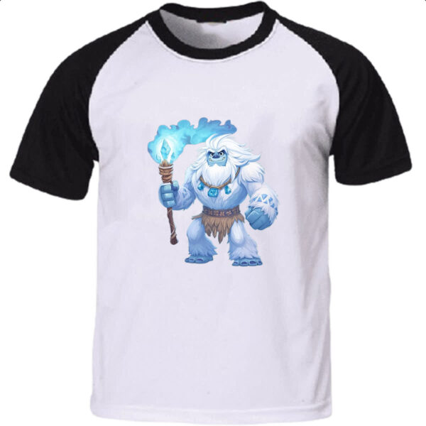 Camiseta Raglan Yeti cute inverno