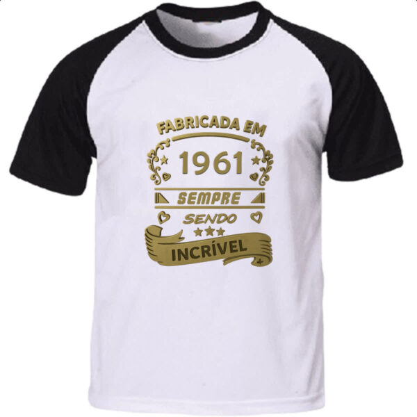 Camiseta Raglan Fabricada em 1961 sendo incrivel