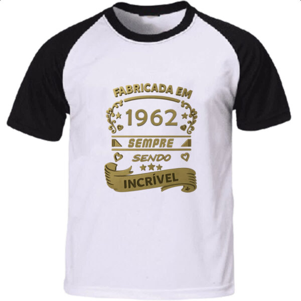 Camiseta Raglan Fabricada em 1962 sendo incrivel