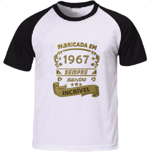 Camiseta Raglan Fabricada em 1967 sendo incrivel