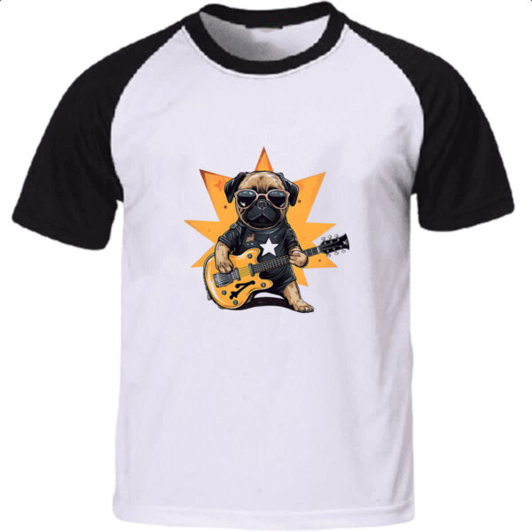 Camiseta Raglan Pug Star