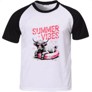 Camiseta Raglan Vaquinha Summer Vibes
