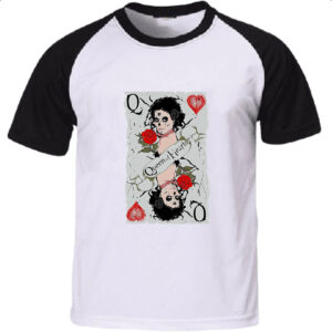 Camiseta Raglan Carta Rainha Catrina