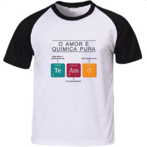 Camiseta Raglan Amor quimica pura