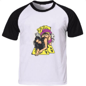 Camiseta Raglan Diva do baralho
