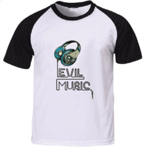 Camiseta Raglan Evil Music
