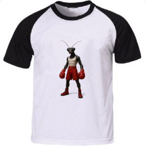 Camiseta Raglan Louva-a-Deus Pugilista
