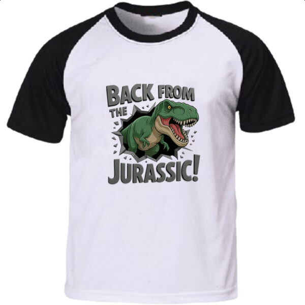 Camiseta Raglan Back from Jurassic