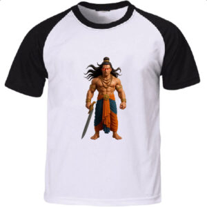 Camiseta Raglan Veerabhadra Deus Hindu
