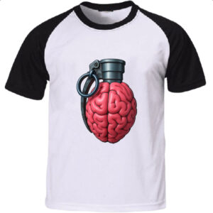 Camiseta Raglan Cerebro granada