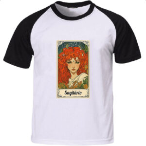Camiseta Raglan Carta Taro Signo Sagitario