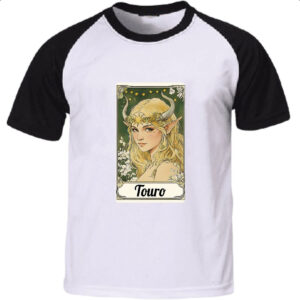 Camiseta Raglan Carta Taro Signo Touro