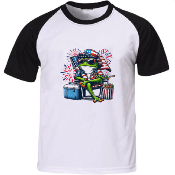 Camiseta Raglan Sapo Independencia EUA