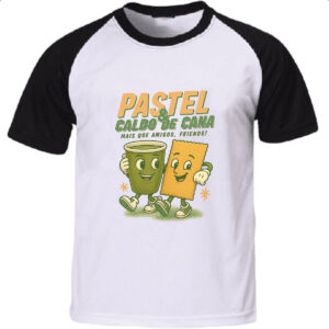 Camiseta Raglan Pastel e Caldo de Cana