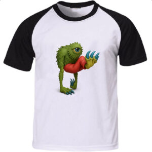 Camiseta Raglan Ploc Monsters Nostalgia 3